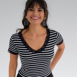 Dantel Yakalı Bluz Dantel Yakalı Bluz