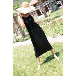 Bel lastik askılı elbise Bel lastik askılı elbise