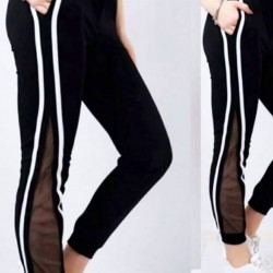 Tül Detaylı Şerit Pantolon Tül Detaylı Şerit Pantolon