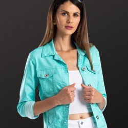 Likralı Mint Jean Ceket Likralı Mint Jean Ceket