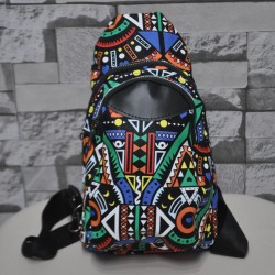 Etnik Desenli Çapraz Sırt Çantası