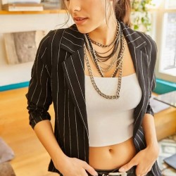 Çizgi Detay Blazer Ceket Çizgi Detay Blazer Ceket