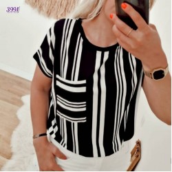 Çizgi Detay Cepli Tshirt Çizgi Detay Cepli Tshirt