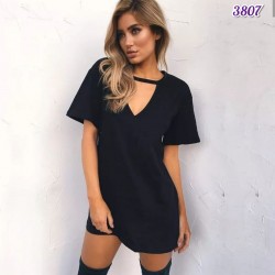 Yaka Detay Basic Elbise Yaka Detay Basic Elbise