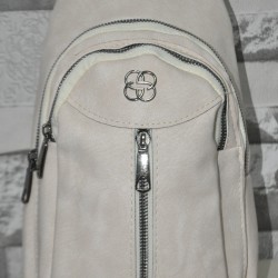 Krem Çapraz Sırt Çantası