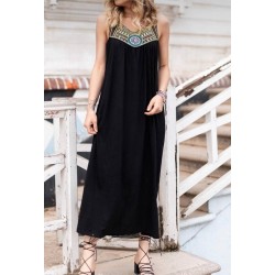 Yaka Nakış Salaş Elbise 