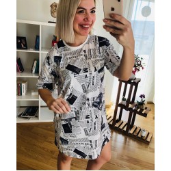 Newspaper Tunik Elbise