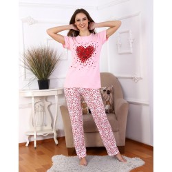 Kalp Desen İkili Takım