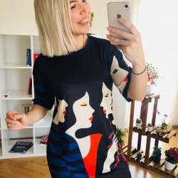 Face detay tunik elbise Face detay tunik elbise