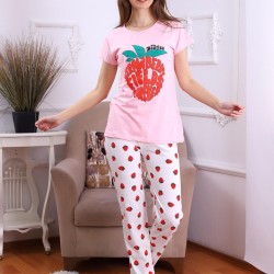 Çilek Desen İkili Takım