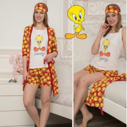 Tweety Dörtlü Sabahlık Takımı Tweety Dörtlü Sabahlık Takımı