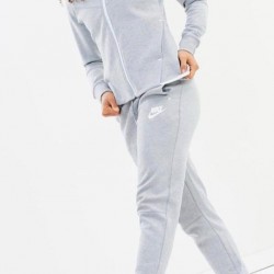 Gri fermuar detay eşofman takımı