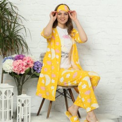 Ay Desenli Beşli Set Takım