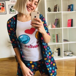 Emoji desen 3 lü Set takım