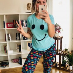 Emoji Desen Üçlü Takım Emoji Desen Üçlü Takım