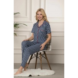 Çizgi desenli pijama takımı