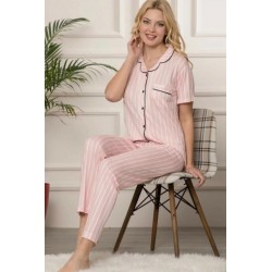 Yaka Detay Pijama Takımı