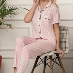 Yaka Detay Pijama Takımı Yaka Detay Pijama Takımı