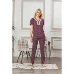 Dantel yaka pijama takımı Dantel yaka pijama takımı