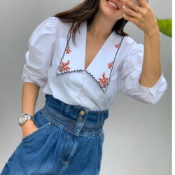 Yaka İşleme Tasarım Gömlek