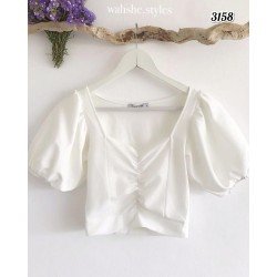 Kalp yaka tasarım bluz Kalp yaka tasarım bluz