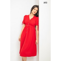 Full düğmeli ayrobin elbise