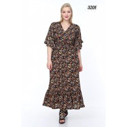 Etnik Desen midiboy elbise