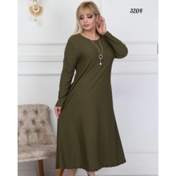 Crep kumaş midiboy elbise