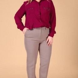 Atlas Kumaş Büyük Beden Pantolon 