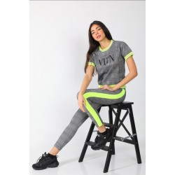 Ekose şerit detay ikili takım