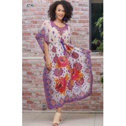 Etnik Desen Şifon elbise