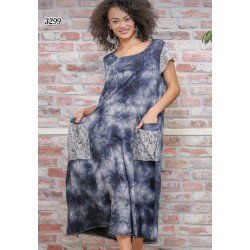 Batik desen salaş cepli elbise Batik desen salaş cepli elbise