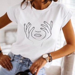 Yüz Desenli Tshirt Yüz Desenli Tshirt