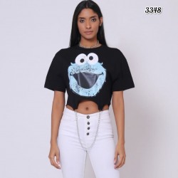 Kurabiye canavarı zincir detay crop bluz