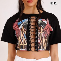 Kuşgözü detay crop bluz