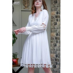 Dantel detay Gipeli elbise