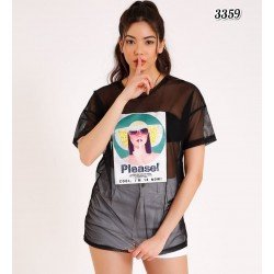 Please Transparan Salaş Bluz Please Transparan Salaş Bluz