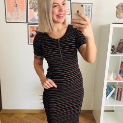 çizgili spor elbise çizgili spor elbise