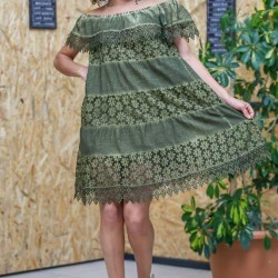 Dantel detay Madonna elbise Dantel detay Madonna elbise