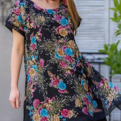 Çiçek desen salaş elbise Çiçek desen salaş elbise