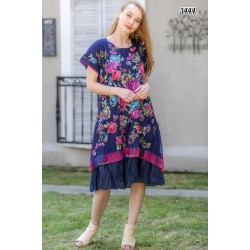 Mozaik Desenli Salaş Elbise Mozaik Desenli Salaş Elbise