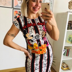 Mickey Minnie Digital Elbise