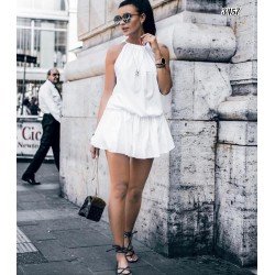 Boyun Askılı Mini Elbise