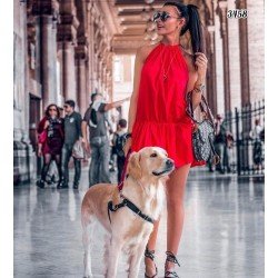 Boyun Askılı Mini Elbise