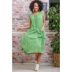 İp sarkıtlı salaş astarlı elbise