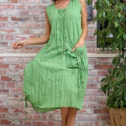 İp sarkıtlı salaş astarlı elbise