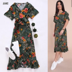 Çiçek desen pileli elbise Çiçek desen pileli elbise