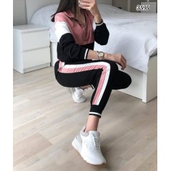 Şerit Detay Yaka Fermuarlı İkili Takım Şerit Detay Yaka Fermuarlı İkili Takım