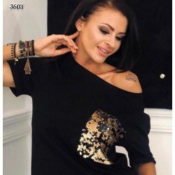 Cep Payetli Salaş Bluz