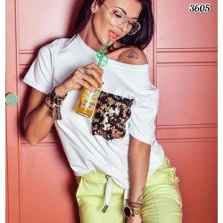 Cep Payetli Salaş Bluz Cep Payetli Salaş Bluz